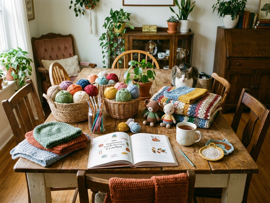 Free crochet patterns for beginners with yarn and crochet projects