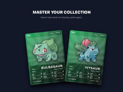 Pokémon Kanto Pokédex Placeholder 001-151 | Gen 1 Binder Organizer | Printable Pokémon Cards | Master Set Tracker | 300 DPI | ENGLISH
