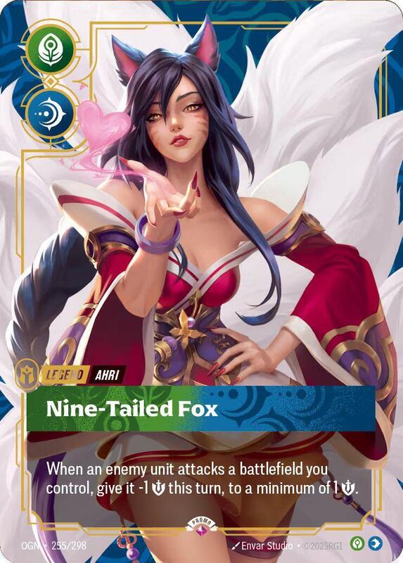 Ahri - Nine-Tailed Fox (Metal) (Best Of) - Riftbound Organized Play Promotional Cards (OPP)